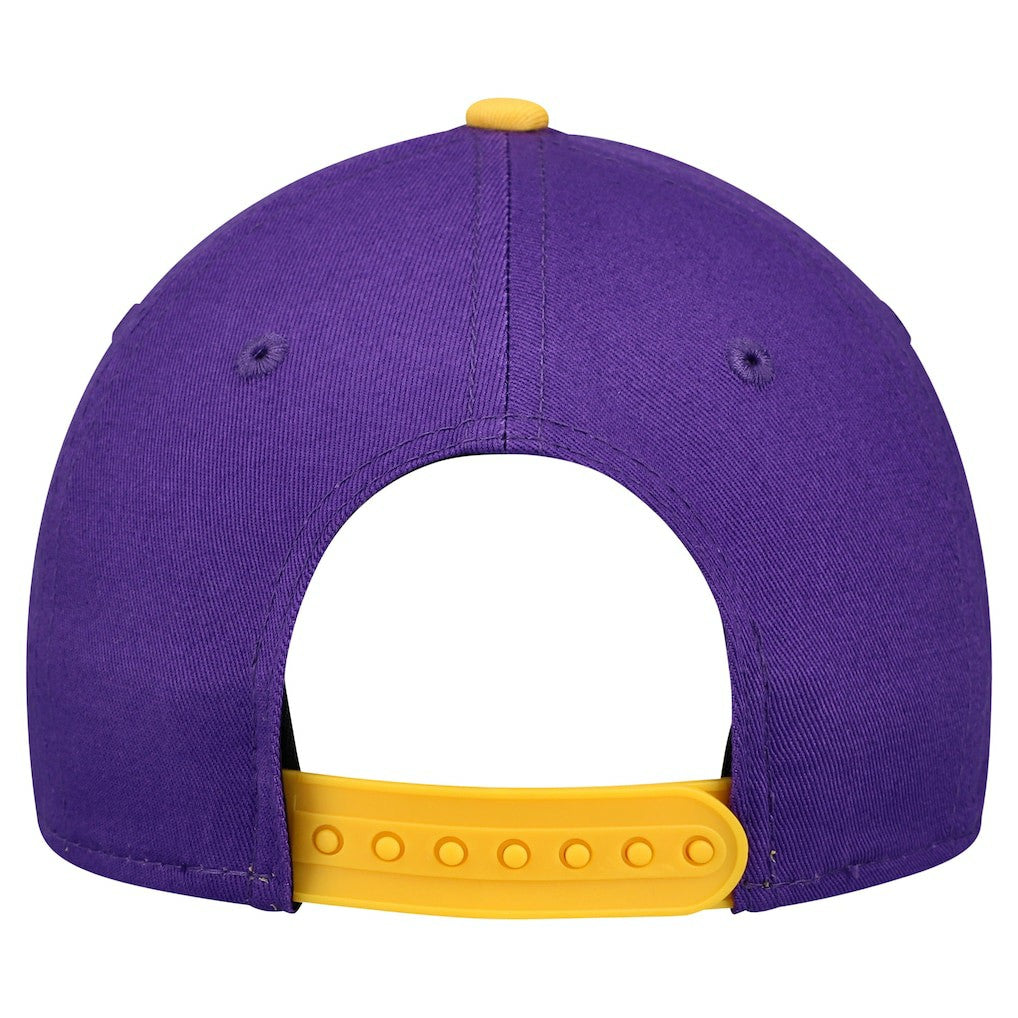 Minnesota Vikings New Era Youth Arch COOLERA 9FORTY A-Frame Adjustable Hat Purple/Gold