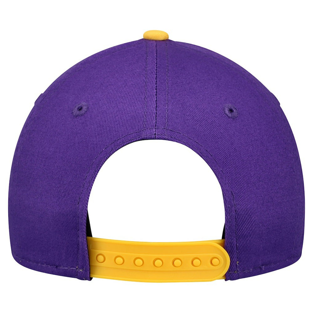 Minnesota Vikings New Era Youth Arch COOLERA 9FORTY A-Frame Adjustable Hat Purple/Gold