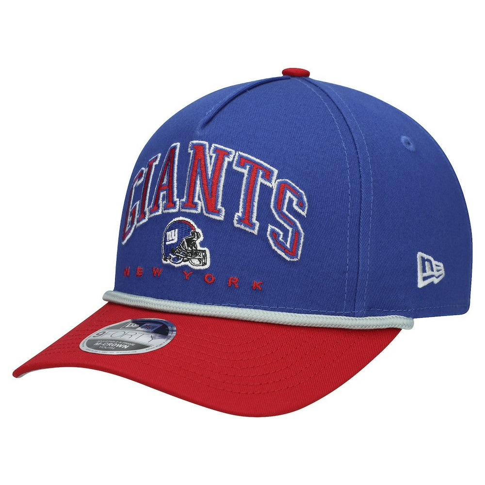 New York Giants New Era Youth Arch COOLERA 9FORTY A-Frame Adjustable Hat Royal/Red