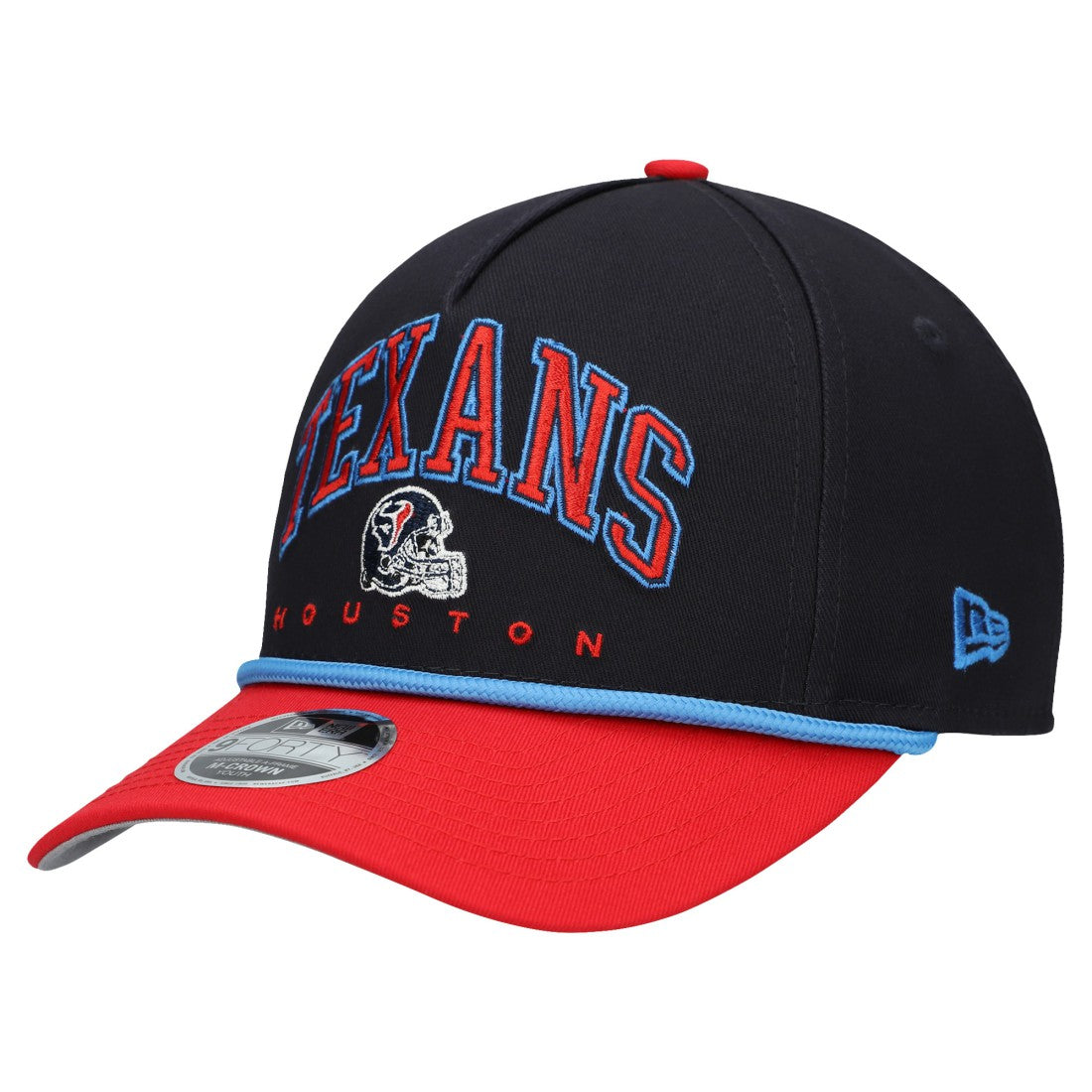 Houston Texans New Era Youth Arch COOLERA 9FORTY A-Frame Adjustable Hat Navy/Red