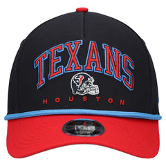 Houston Texans New Era Youth Arch COOLERA 9FORTY A-Frame Adjustable Hat Navy/Red
