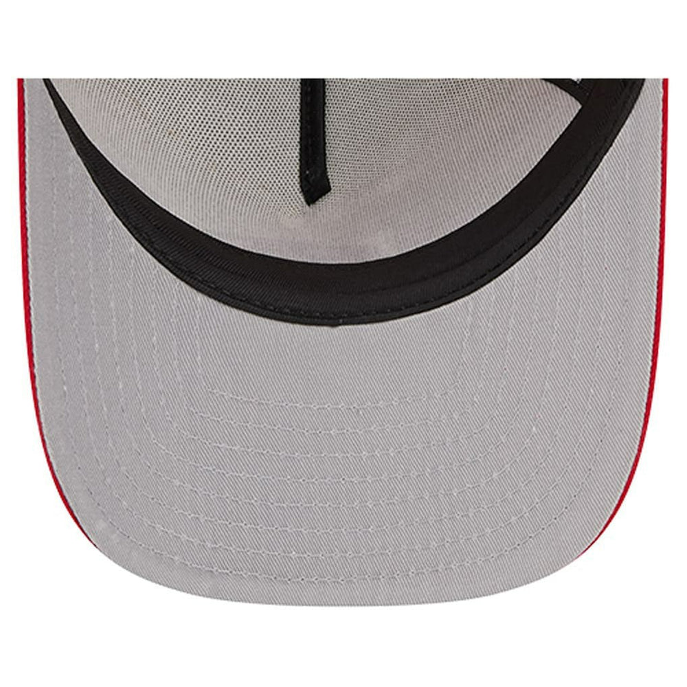 San Francisco 49ers New Era Youth Banner 9FIFTY A-Frame Adjustable Trucker Hat Cream/Scarlet