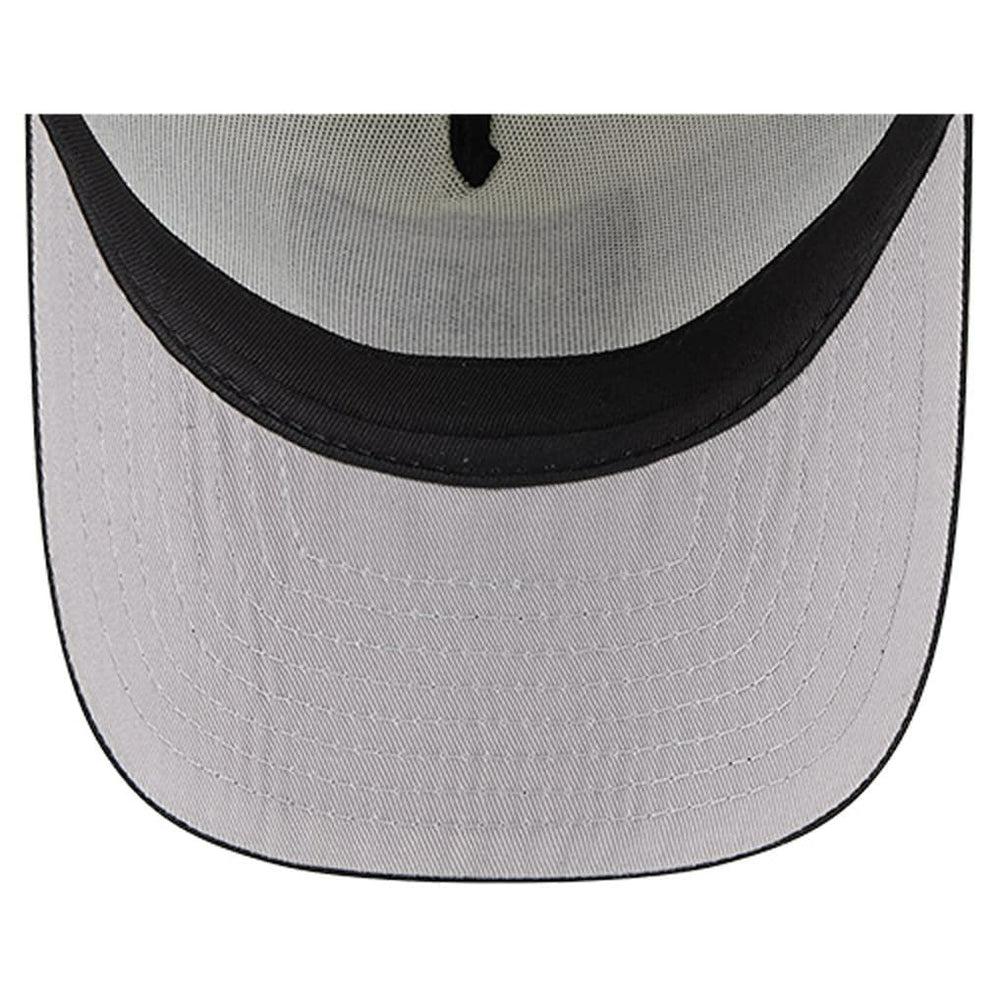 Las Vegas Raiders New Era Youth Banner 9FIFTY A-Frame Adjustable Trucker Hat Cream/Black