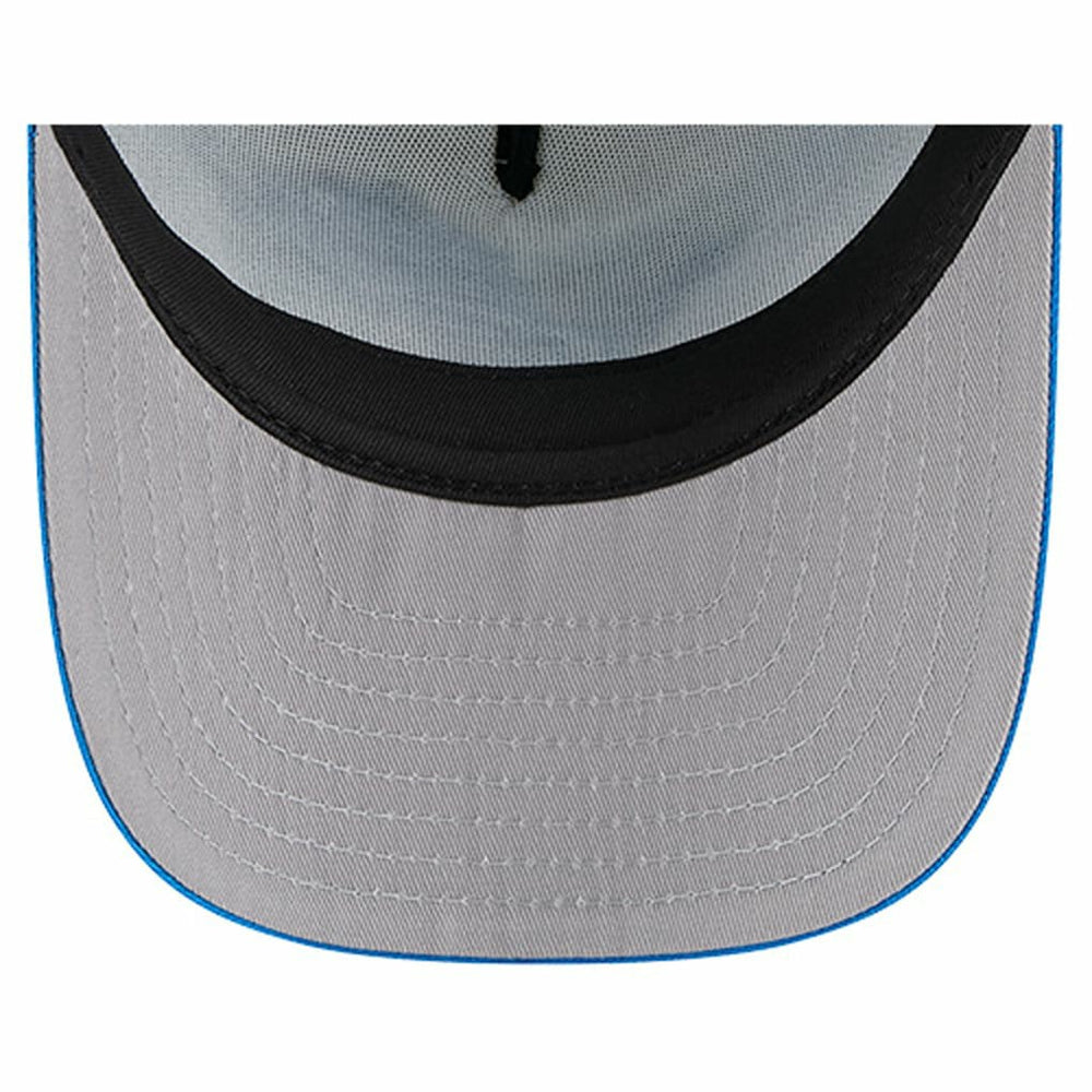 Detroit Lions New Era Youth Banner 9FIFTY A-Frame Adjustable Trucker Hat Cream/Blue