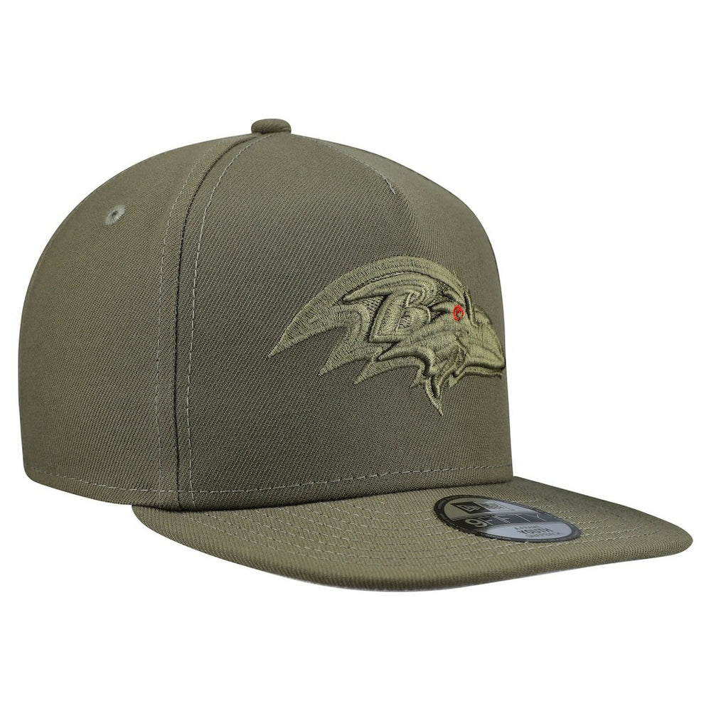 Baltimore Ravens New Era Youth Color Pack A-Frame 9FIFTY Snapback Hat Olive