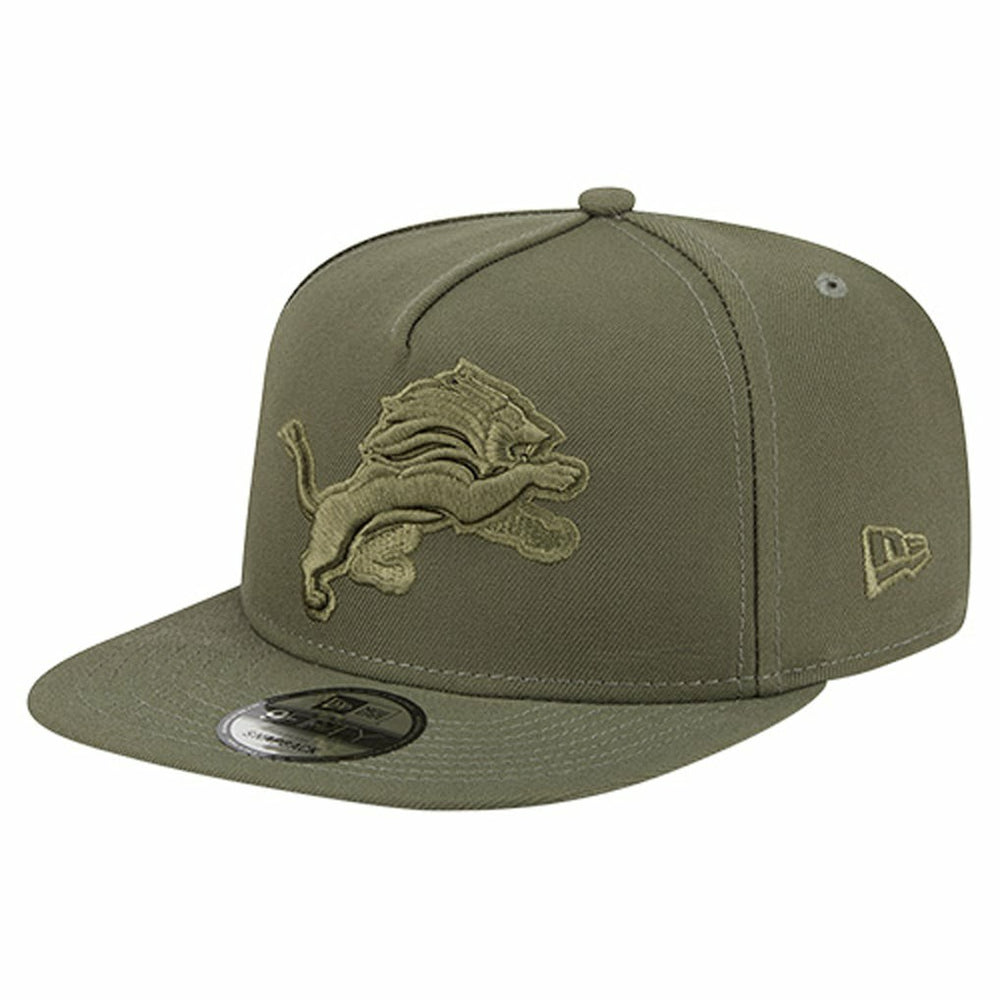 Detroit Lions New Era Youth Color Pack A-Frame 9FIFTY Snapback Hat Olive