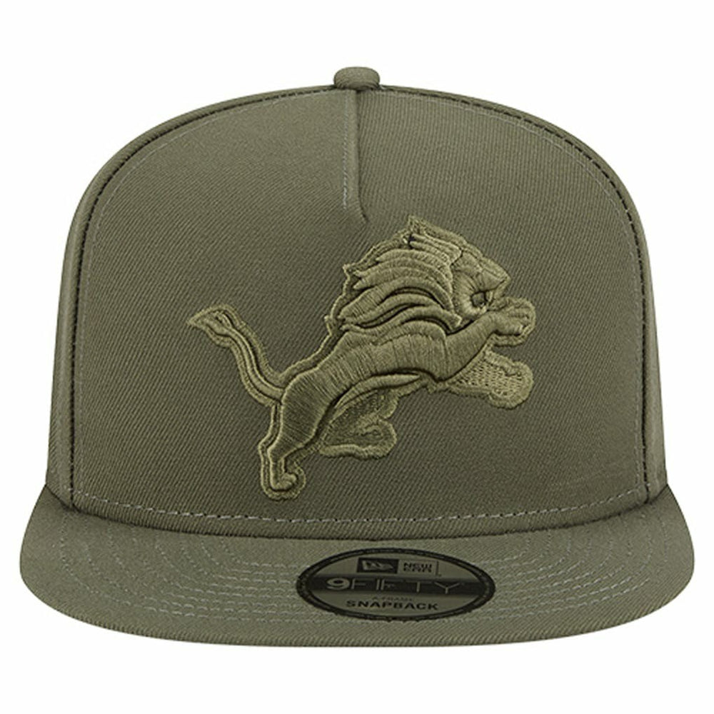 Detroit Lions New Era Youth Color Pack A-Frame 9FIFTY Snapback Hat Olive
