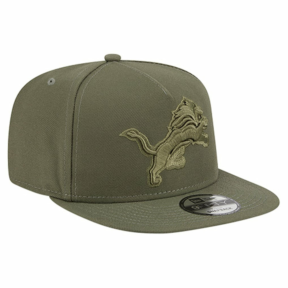 Detroit Lions New Era Youth Color Pack A-Frame 9FIFTY Snapback Hat Olive