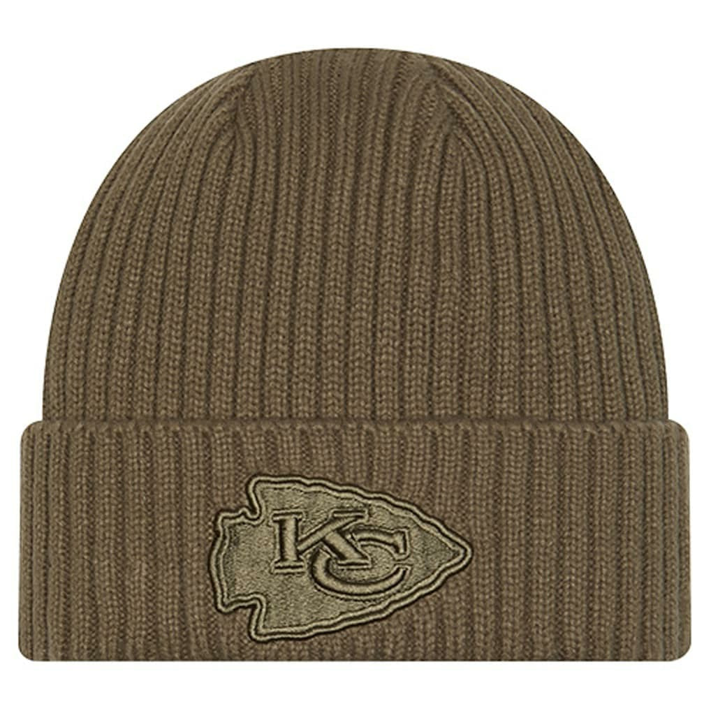 Kansas City Chiefs New Era Youth Color Pack Cuffed Knit Hat Olive
