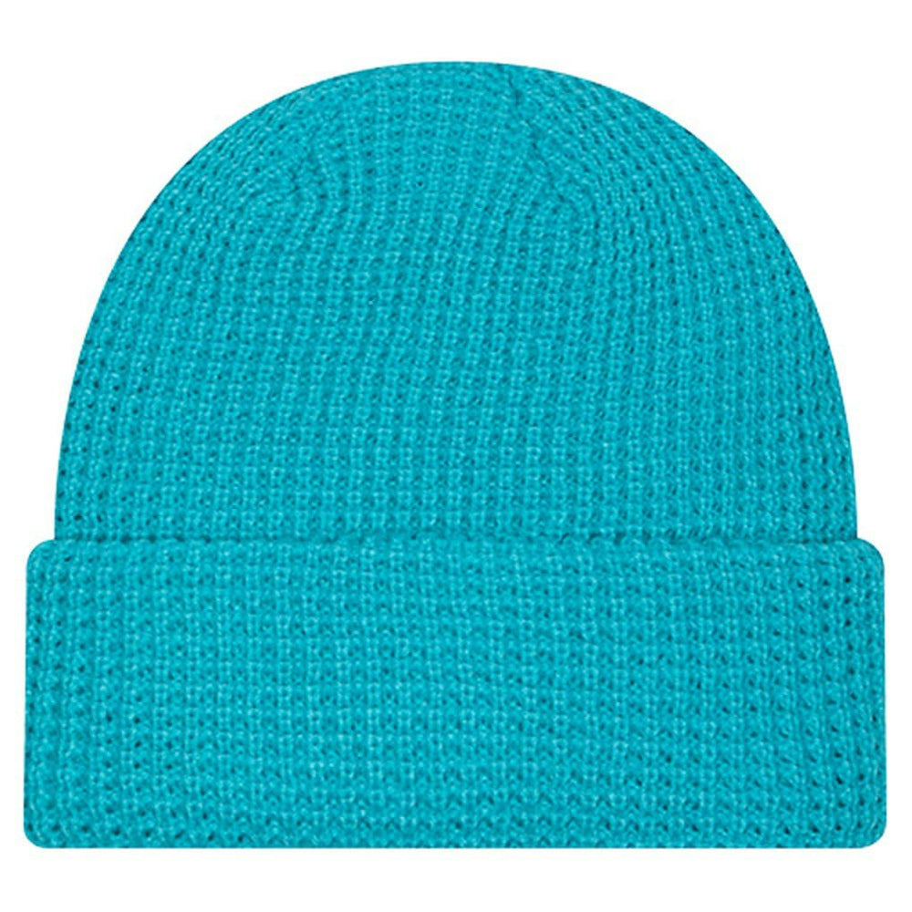 Miami Dolphins New Era Youth Waffle Cuffed Knit Hat Aqua