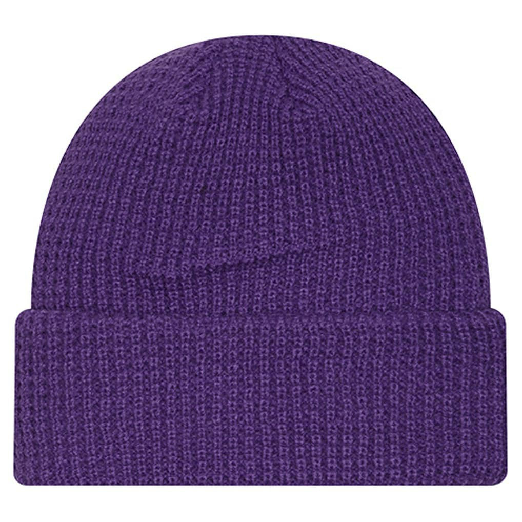 Minnesota Vikings New Era Youth Waffle Cuffed Knit Hat Purple