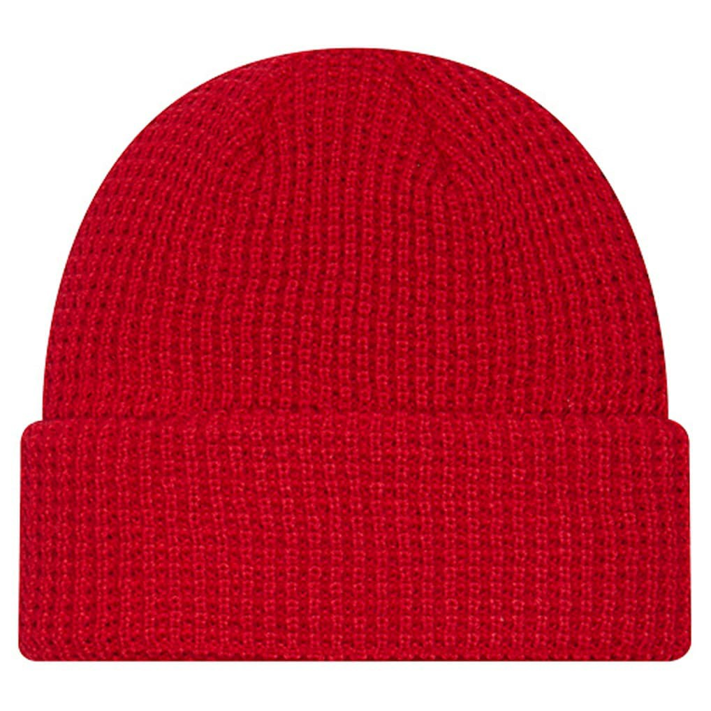 San Francisco 49ers New Era Youth Waffle Cuffed Knit Hat Scarlet