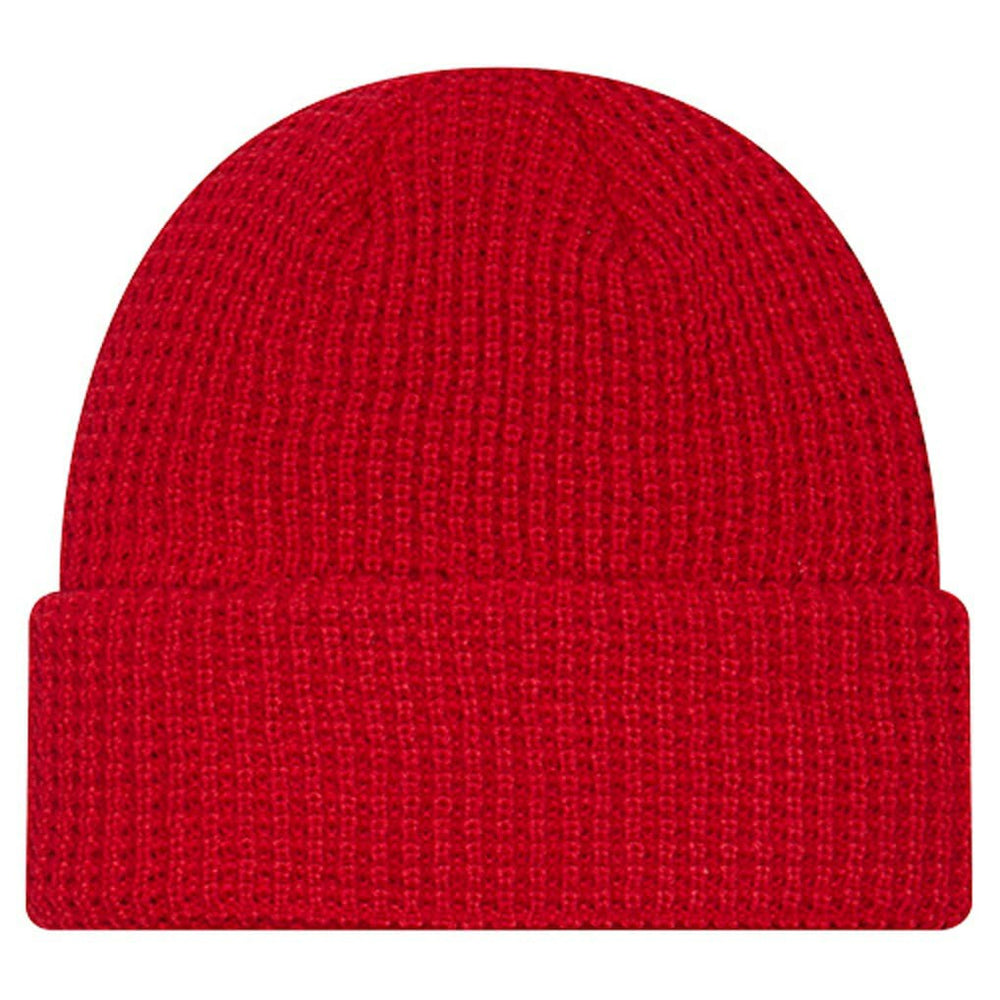 San Francisco 49ers New Era Youth Waffle Cuffed Knit Hat Scarlet