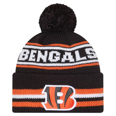 Cincinnati Bengals New Era Youth Classic Cuffed Knit Hat with Pom Black