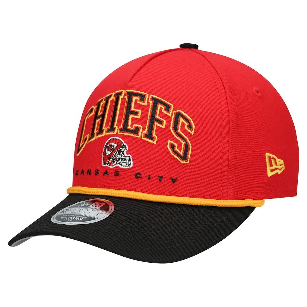Kansas City Chiefs New Era Preschool Arch COOLERA 9FORTY A-Frame M-Crown Adjustable Hat Red/Black