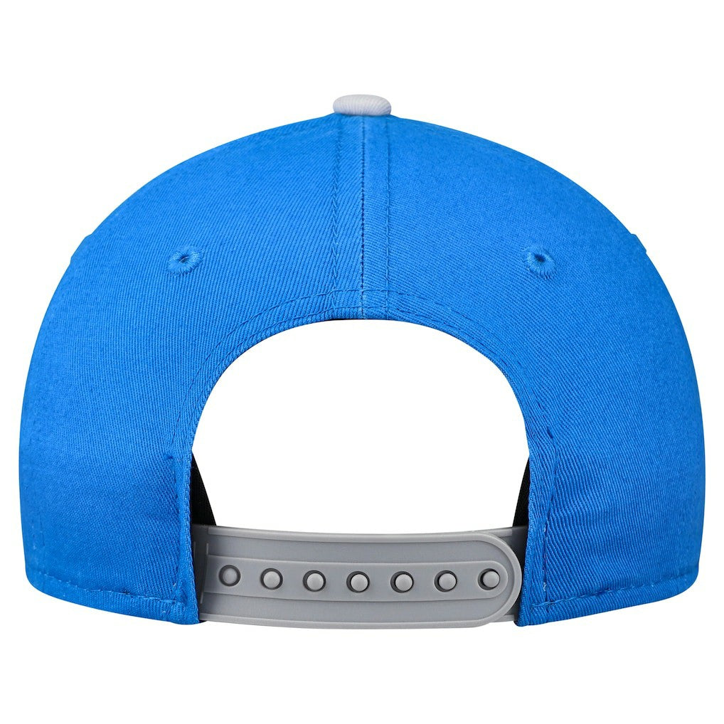 Detroit Lions New Era Preschool Arch COOLERA 9FORTY A-Frame M-Crown Adjustable Hat Blue/Gray
