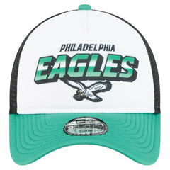 Philadelphia Eagles New Era Preschool 9FORTY A-Frame Adjustable Hat White