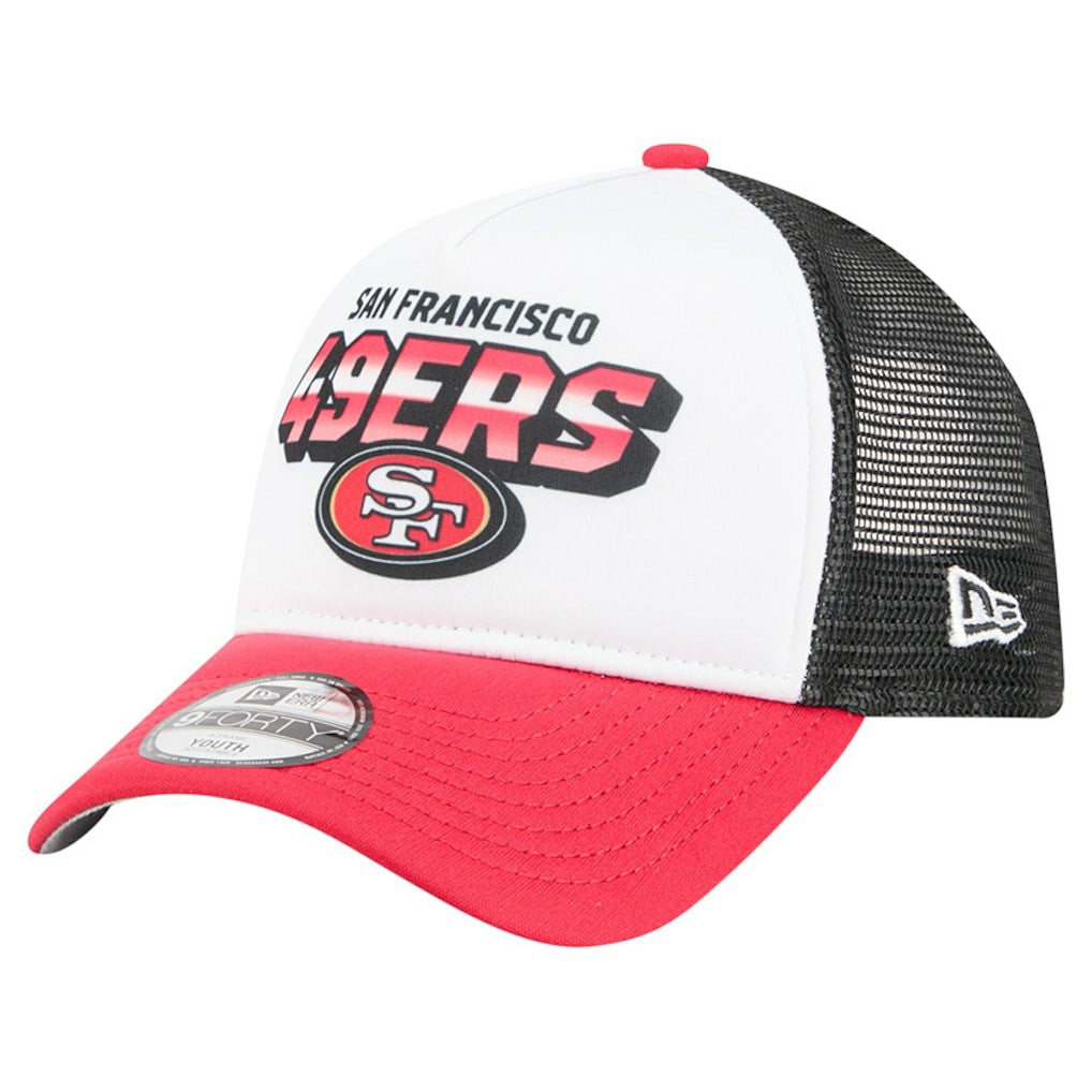 San Francisco 49ers New Era Preschool 9FORTY A-Frame Adjustable Hat White