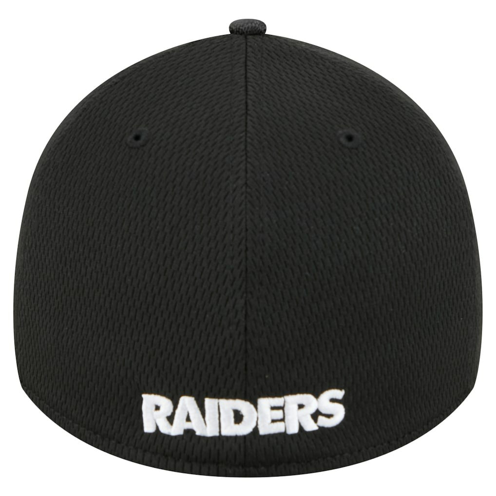 Las Vegas Raiders New Era Visor Hit 39THIRTY Flex Hat Black