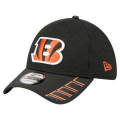 Cincinnati Bengals New Era Visor Hit 39THIRTY Flex Hat Black