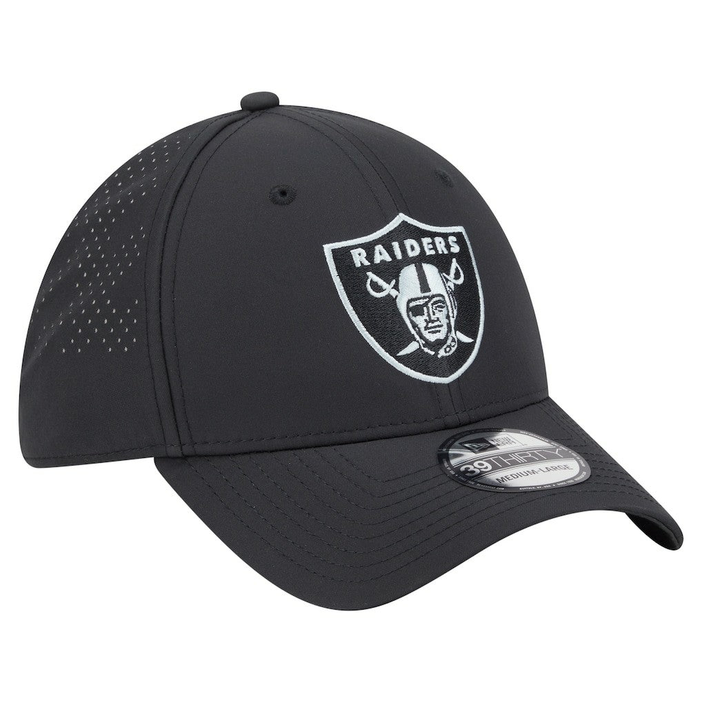 Las Vegas Raiders New Era Night 39THIRTY Flex Hat Black