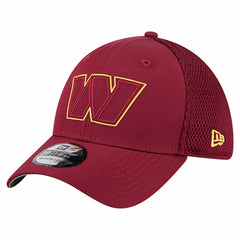 Washington Commanders New Era Outline 39THIRTY Flex Hat Burgundy