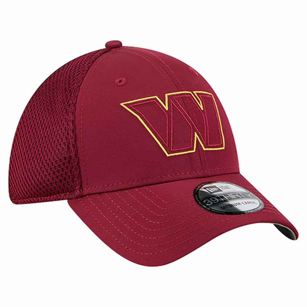 Washington Commanders New Era Outline 39THIRTY Flex Hat Burgundy
