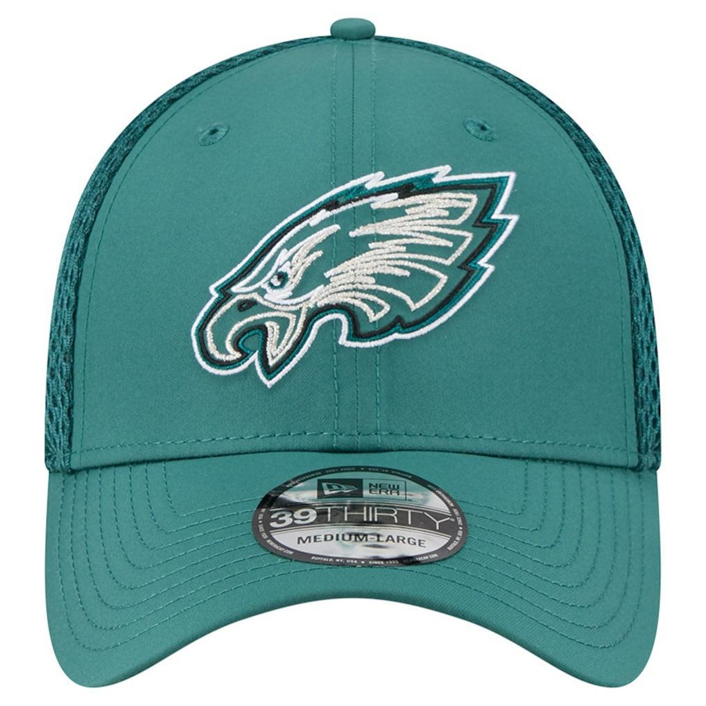 Philadelphia Eagles New Era Outline 39THIRTY Flex Hat Midnight Green