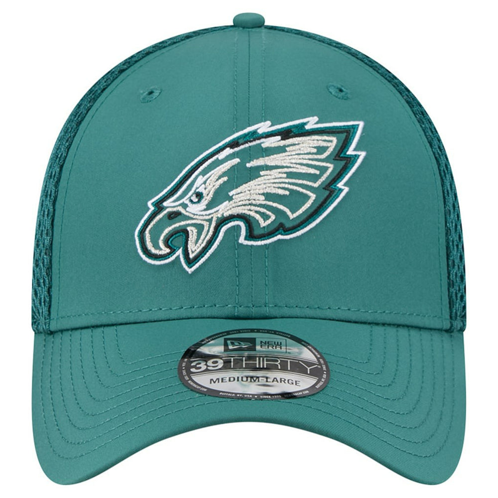 Philadelphia Eagles New Era Outline 39THIRTY Flex Hat Midnight Green