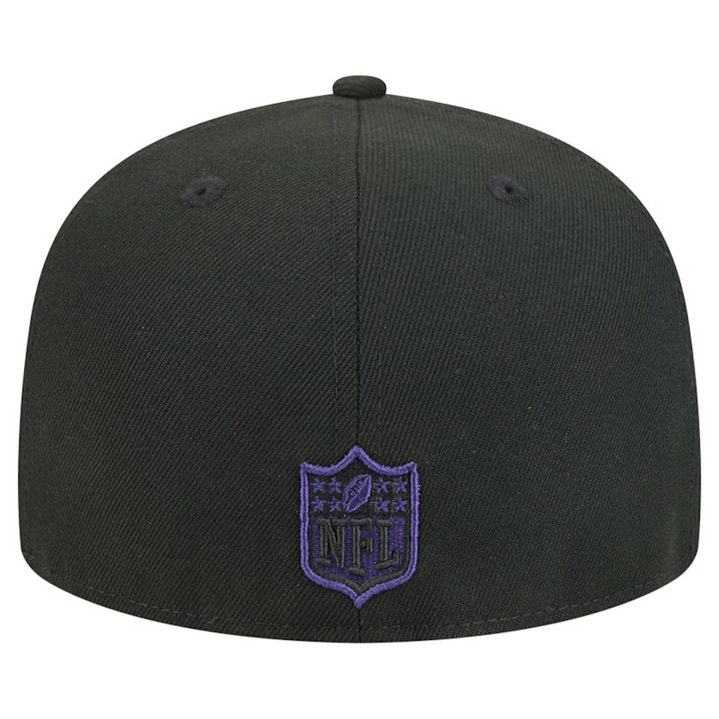 Baltimore Ravens New Era Break 59FIFTY Fitted Hat Black/Purple
