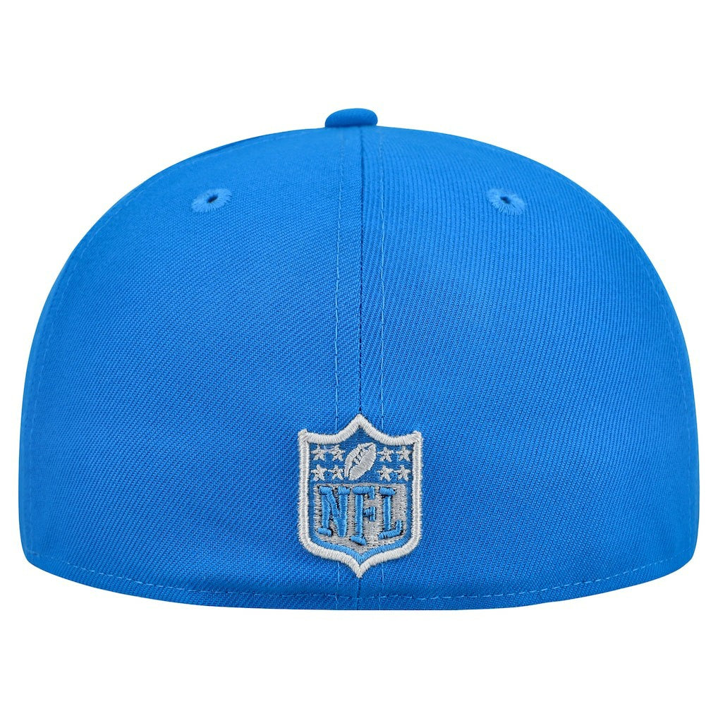 Detroit Lions New Era Break 59FIFTY Fitted Hat Blue/Gray