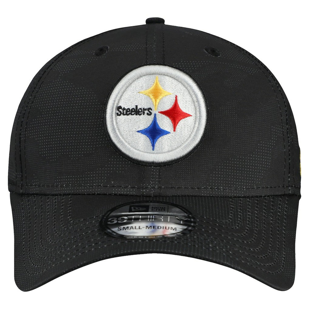Pittsburgh Steelers New Era Tonal Camo 39THIRTY Stretch Fit Hat Black