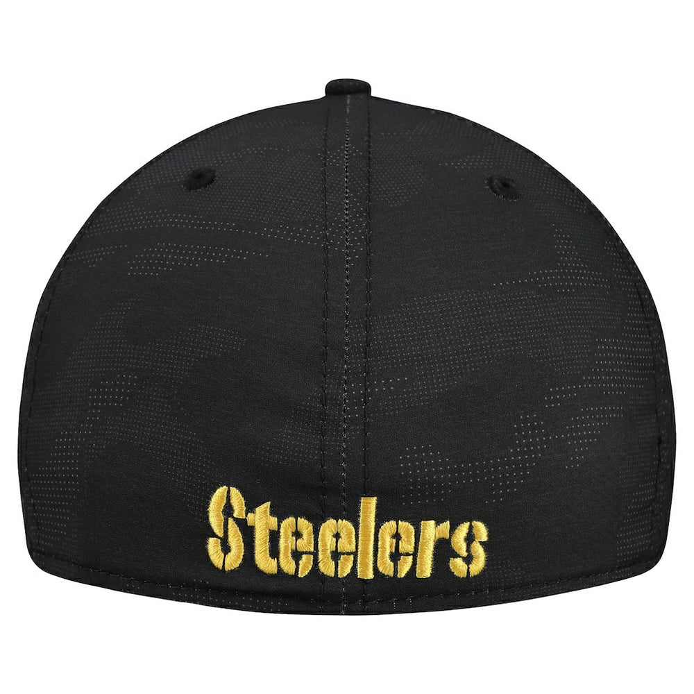 Pittsburgh Steelers New Era Tonal Camo 39THIRTY Stretch Fit Hat Black