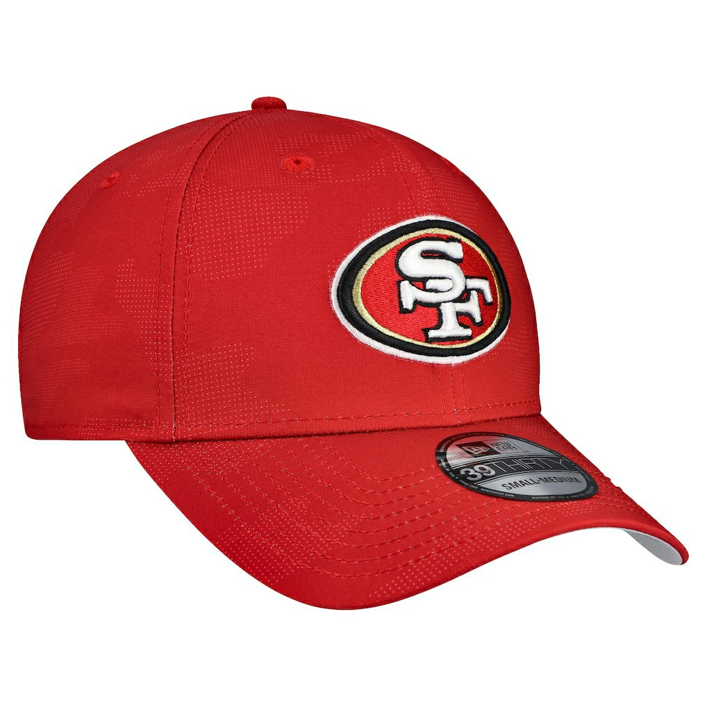 San Francisco 49ers New Era Tonal Camo 39THIRTY Stretch Fit Hat Scarlet