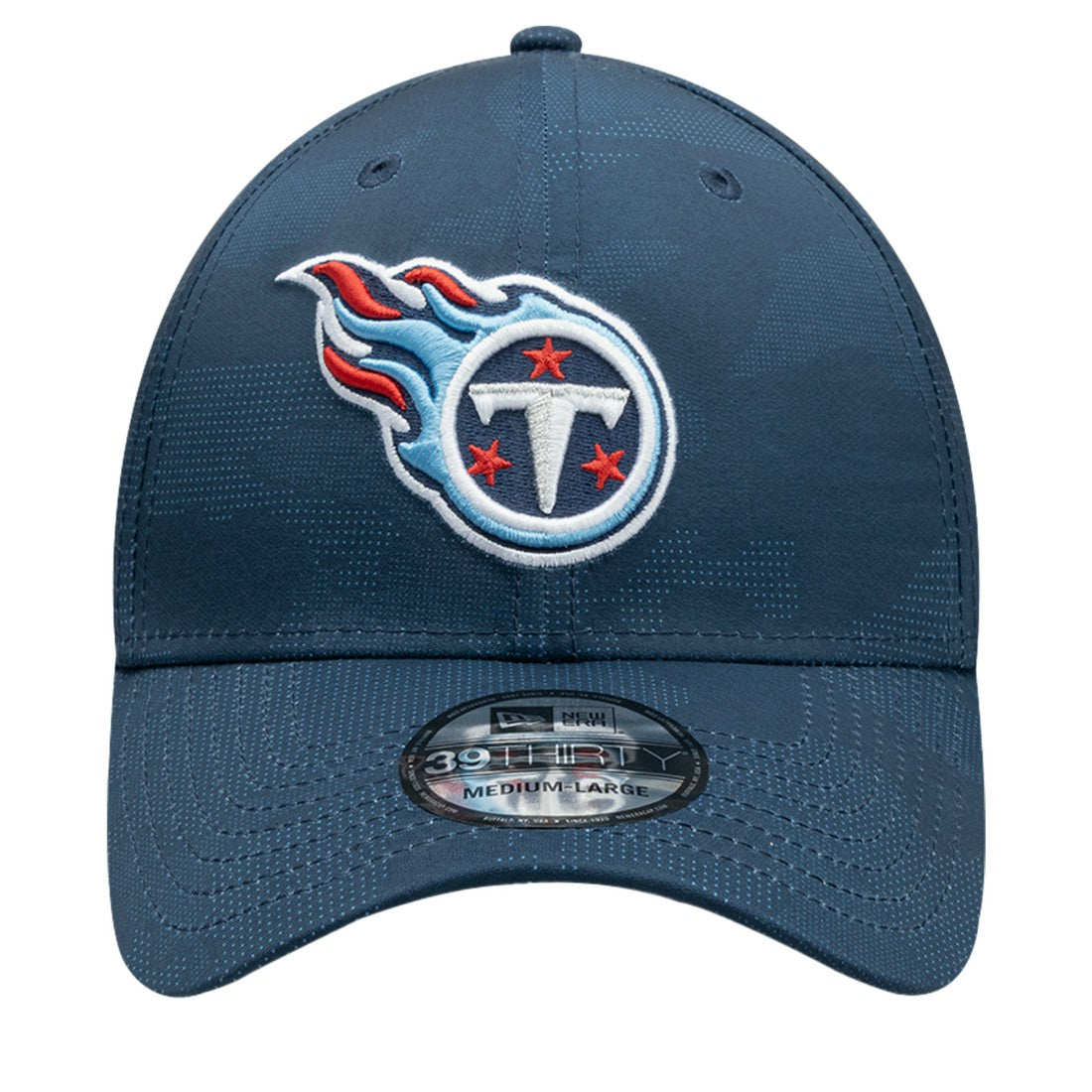 Tennessee Titans New Era Tonal Camo 39THIRTY Stretch Fit Hat Navy