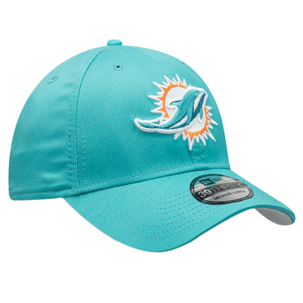 Miami Dolphins New Era Tonal Camo 39THIRTY Stretch Fit Hat Aqua