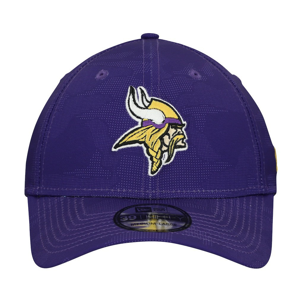 Minnesota Vikings New Era Tonal Camo 39THIRTY Stretch Fit Hat Purple