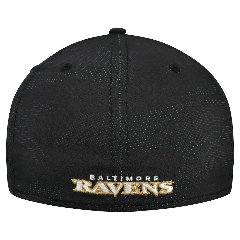Baltimore Ravens New Era Tonal Camo 39THIRTY Stretch Fit Hat Black