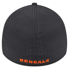 Cincinnati Bengals New Era Perforated 39THIRTY Flex Hat Black