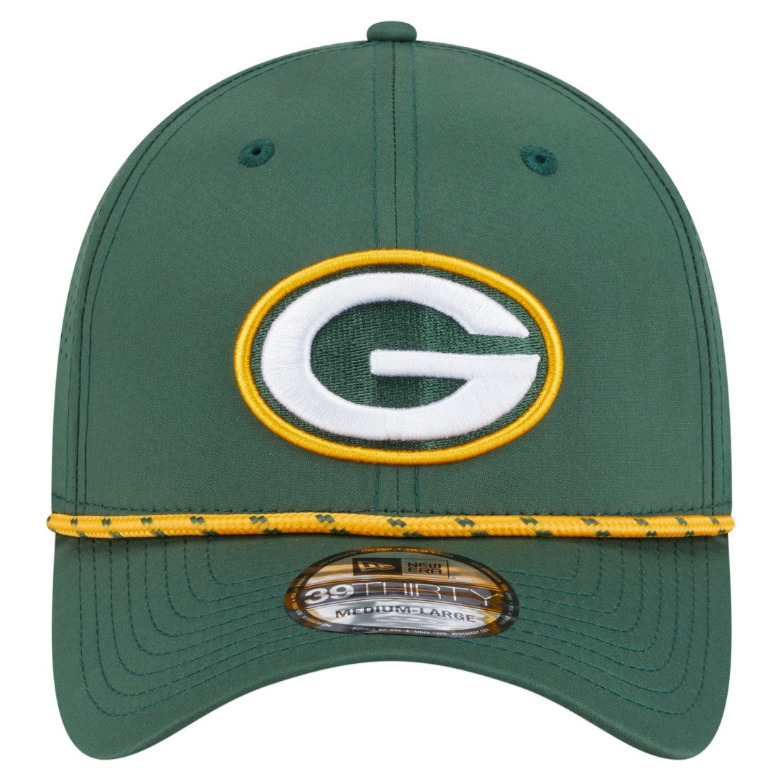 Green Bay Packers New Era Perforated 39THIRTY Flex Hat Green
