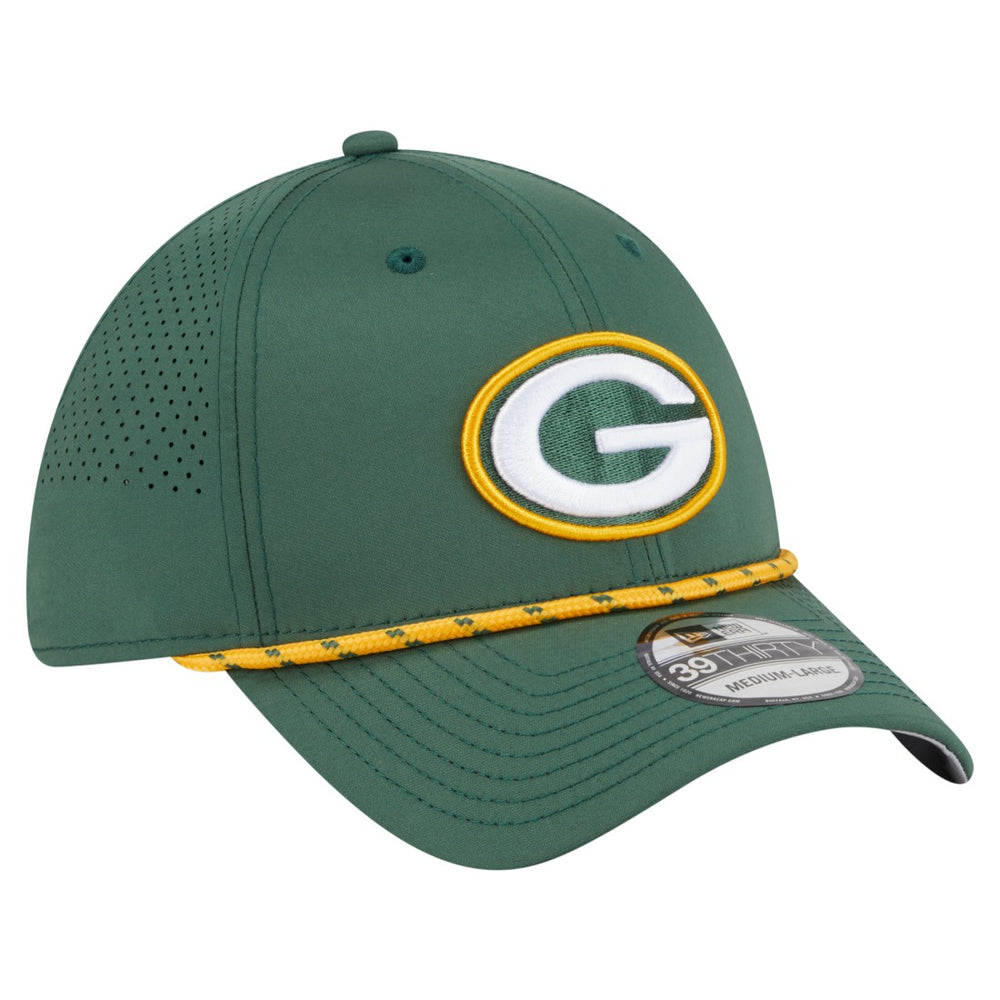 Green Bay Packers New Era Perforated 39THIRTY Flex Hat Green