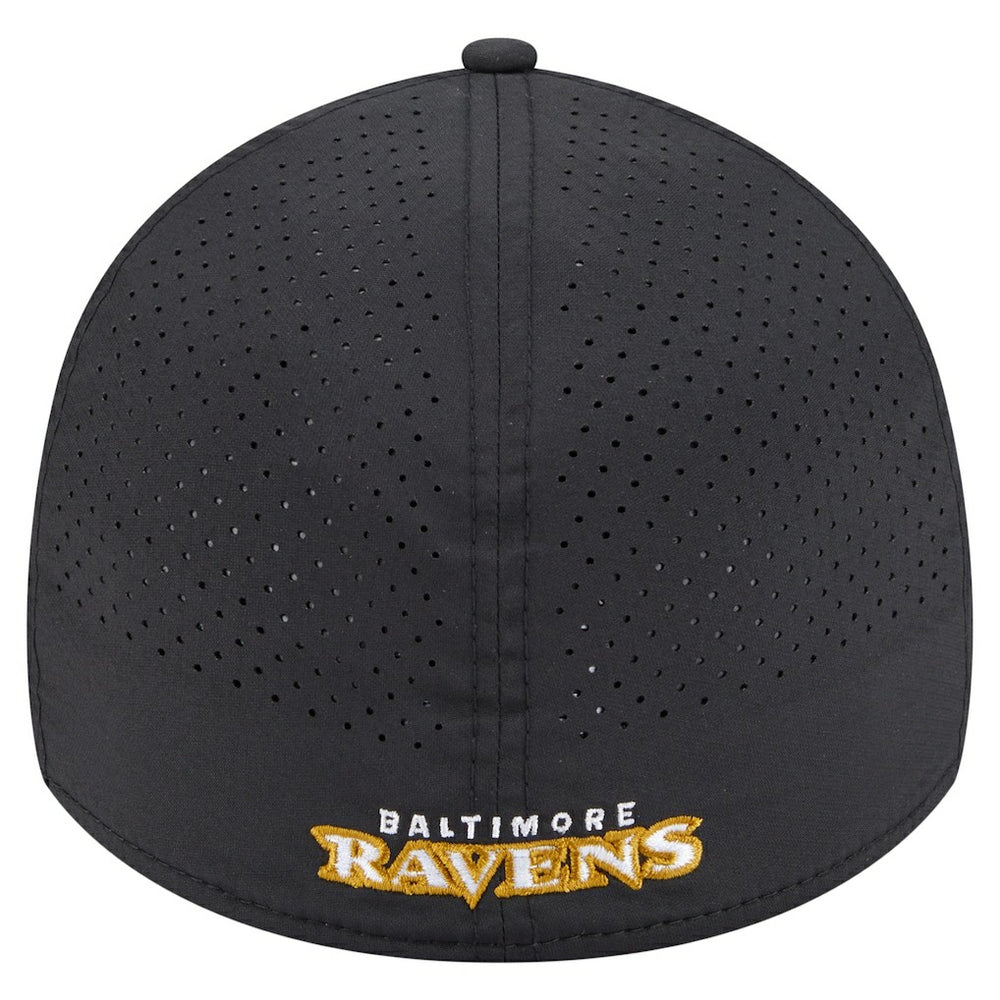 Baltimore Ravens New Era Perforated 39THIRTY Flex Hat Black