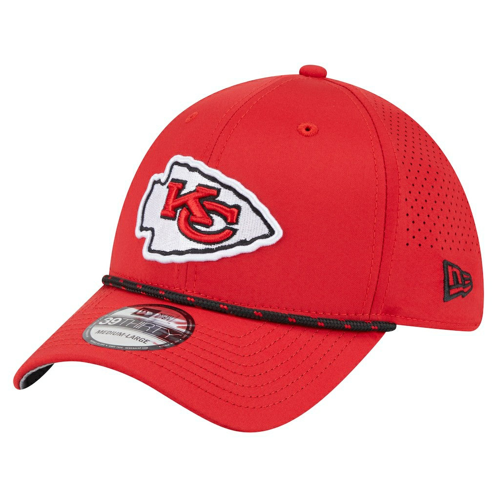 Kansas City Chiefs New Era Perforated 39THIRTY Flex Hat Red