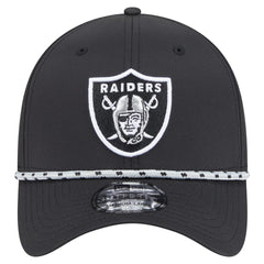 Las Vegas Raiders New Era Perforated 39THIRTY Flex Hat Black