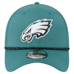 Philadelphia Eagles New Era Perforated 39THIRTY Flex Hat Midnight Green