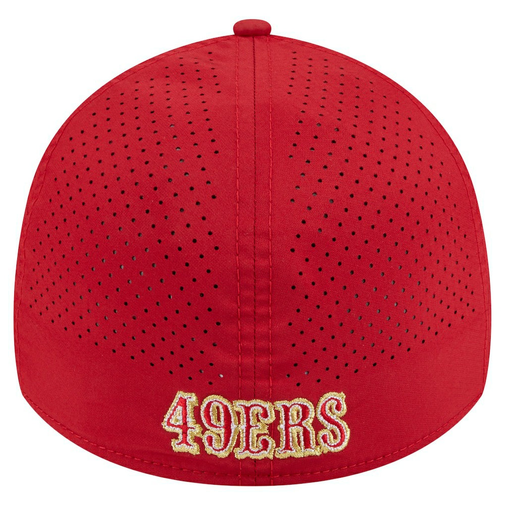 San Francisco 49ers New Era Perforated 39THIRTY Flex Hat Scarlet