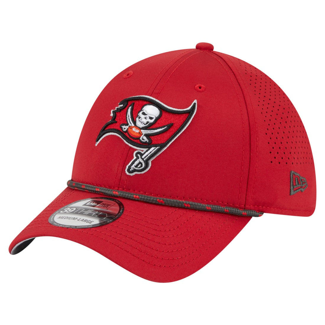 Tampa Bay Buccaneers New Era Perforated 39THIRTY Flex Hat Red