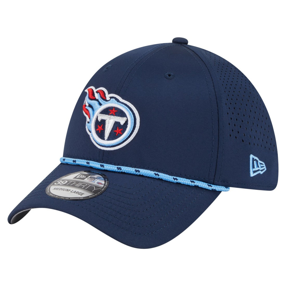 Tennessee Titans New Era Perforated 39THIRTY Flex Hat Navy