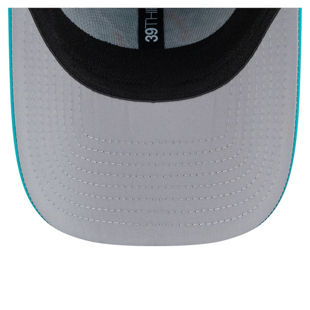 Miami Dolphins New Era Perforated 39THIRTY Flex Hat Aqua