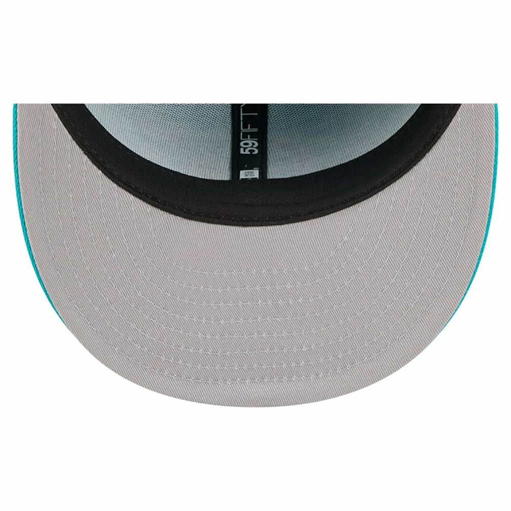 Miami Dolphins New Era Tri-Hit 59FIFTY Fitted Hat Aqua